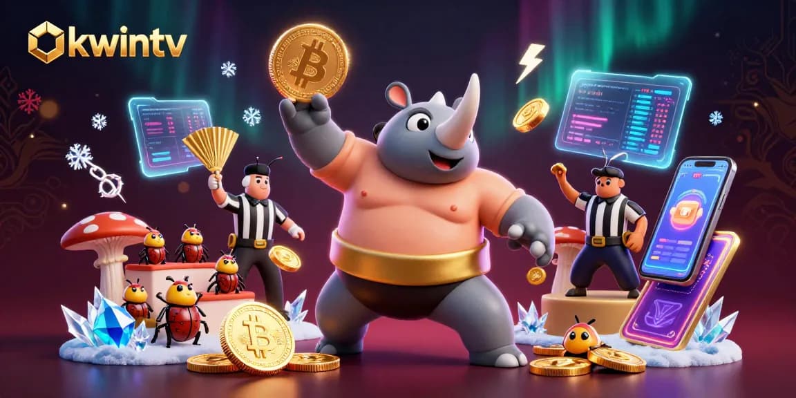 Experience thrilling gameplay at okwintv featuring a dynamic sumo match with flying coins.