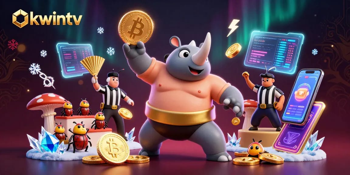 Experience thrilling gameplay at okwintv featuring a dynamic sumo match with flying coins.