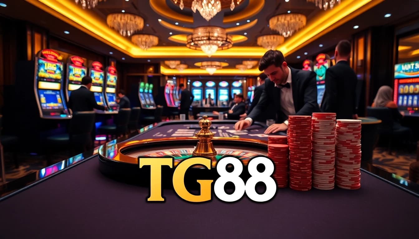 Experience the thrill of winning at TG88 with vibrant casino tables and exciting gameplay.