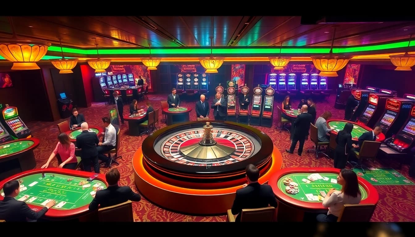 Experience the thrill of winning at TV88's luxurious casino with vibrant tables and professional dealers.
