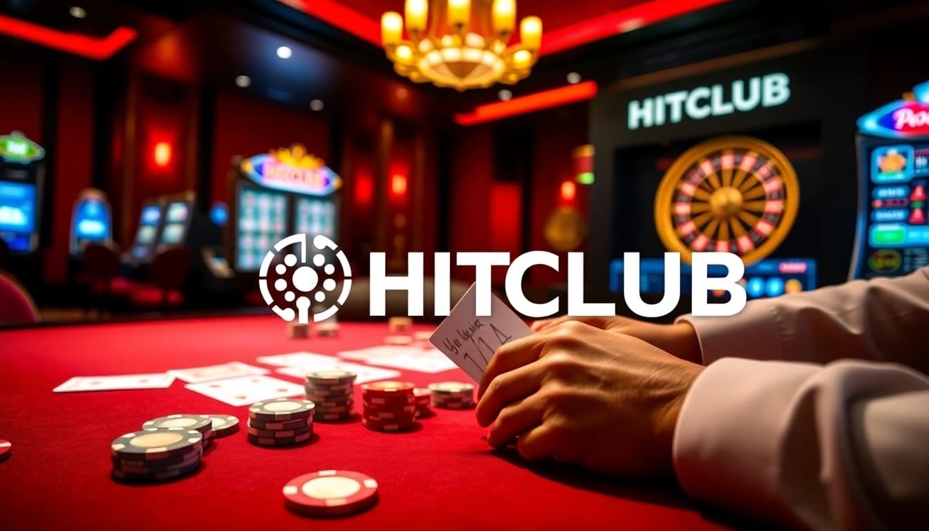 Players enjoying the thrilling HITCLUB online casino experience with vibrant tables and digital interfaces.