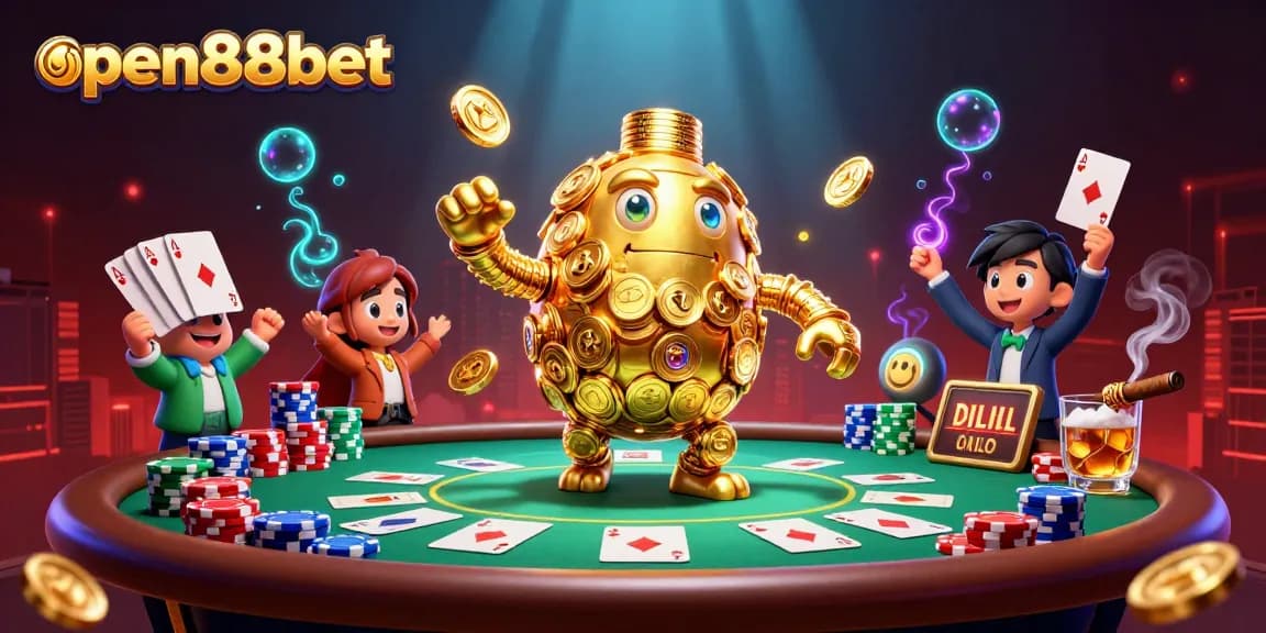Experience thrilling gaming adventures with open88bet in a vibrant casino scene.
