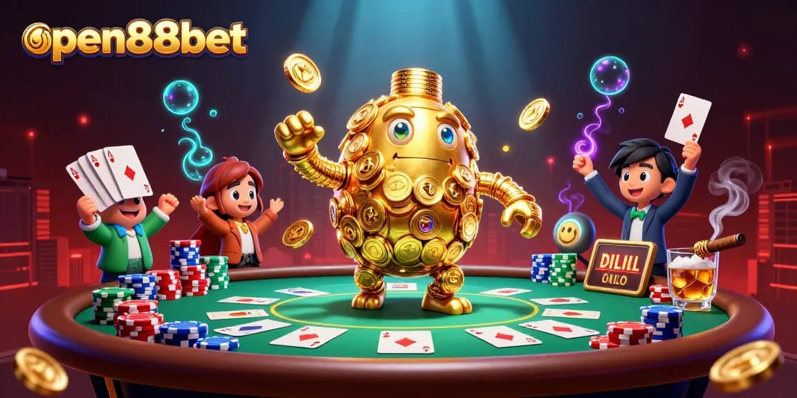 Experience thrilling gaming adventures with open88bet in a vibrant casino scene.