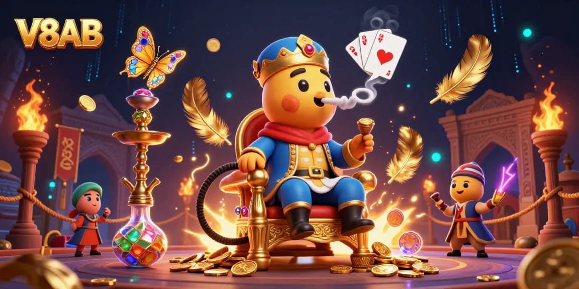 Experience thrilling gameplay at V8AB with captivating characters and dynamic casino elements.