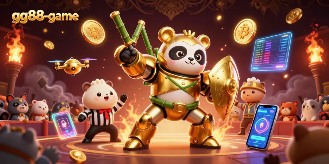 Engage in gaming adventures at gg88-game featuring vibrant characters and crypto elements.