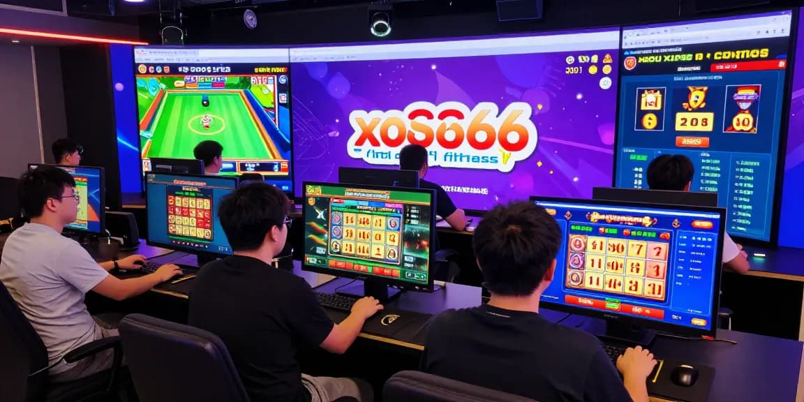Exciting online gaming platform featuring https://xoso66.fitness/ logo, showcasing players engaged in interactive betting activities.