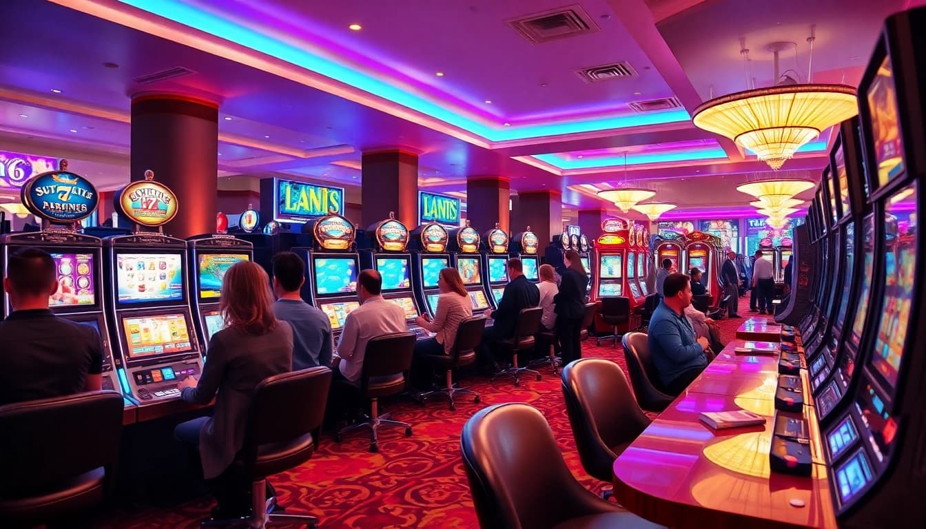 Experience thrilling gameplay at ibo slot machines in a luxurious casino atmosphere.
