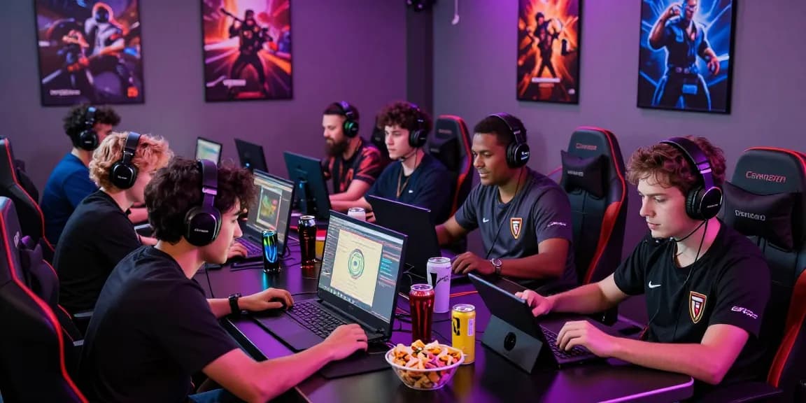 Exciting online gaming environment at https://hello88ke.com/ with vibrant gaming lounge and enthusiastic players.