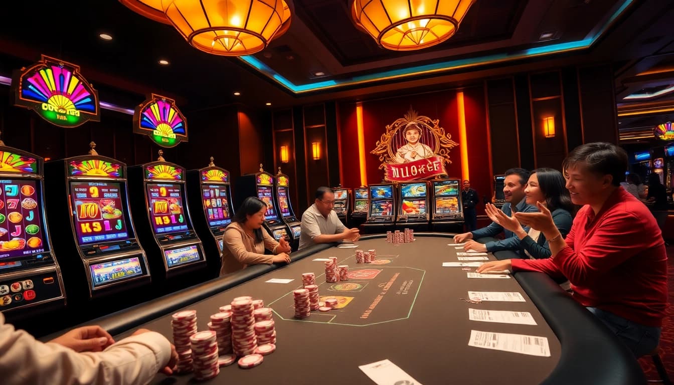 Celebrate wins at NOHU90 with thrilling nổ hũ slot machines and vibrant casino atmosphere.
