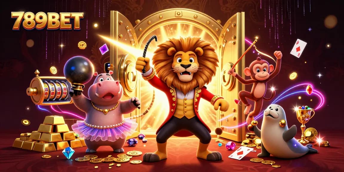 Engage with the 789BET casino experience through a vibrant 3D illustration of characters and gaming elements.
