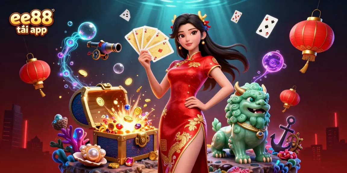 Experience exciting gameplay with the ee88 tải app featuring a vibrant casino theme.