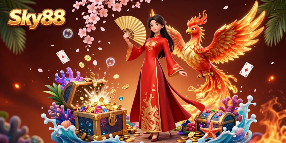 Engage with Sky88 by experiencing the vibrant gambling atmosphere filled with games and exciting rewards.