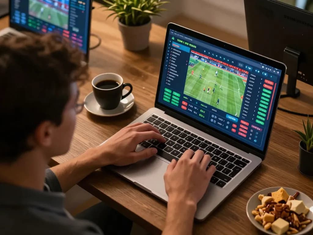 Engaging in strategic bets on ko66 bet platform with live sports games on screen