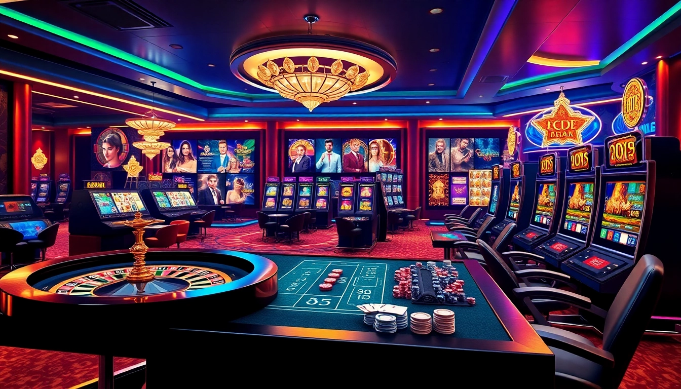 Engage with exciting gaming options at MM 88's vibrant online casino interface featuring roulette and slot machines.