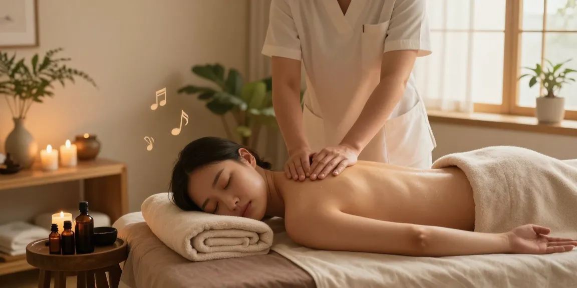 Experience 강북출장마사지 in a serene home spa setting with soothing ambiance.