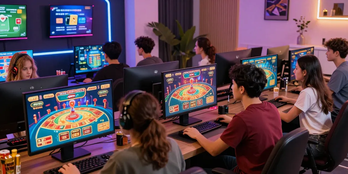 Players enjoying jumpspace credit card casinos in a vibrant online gaming environment.