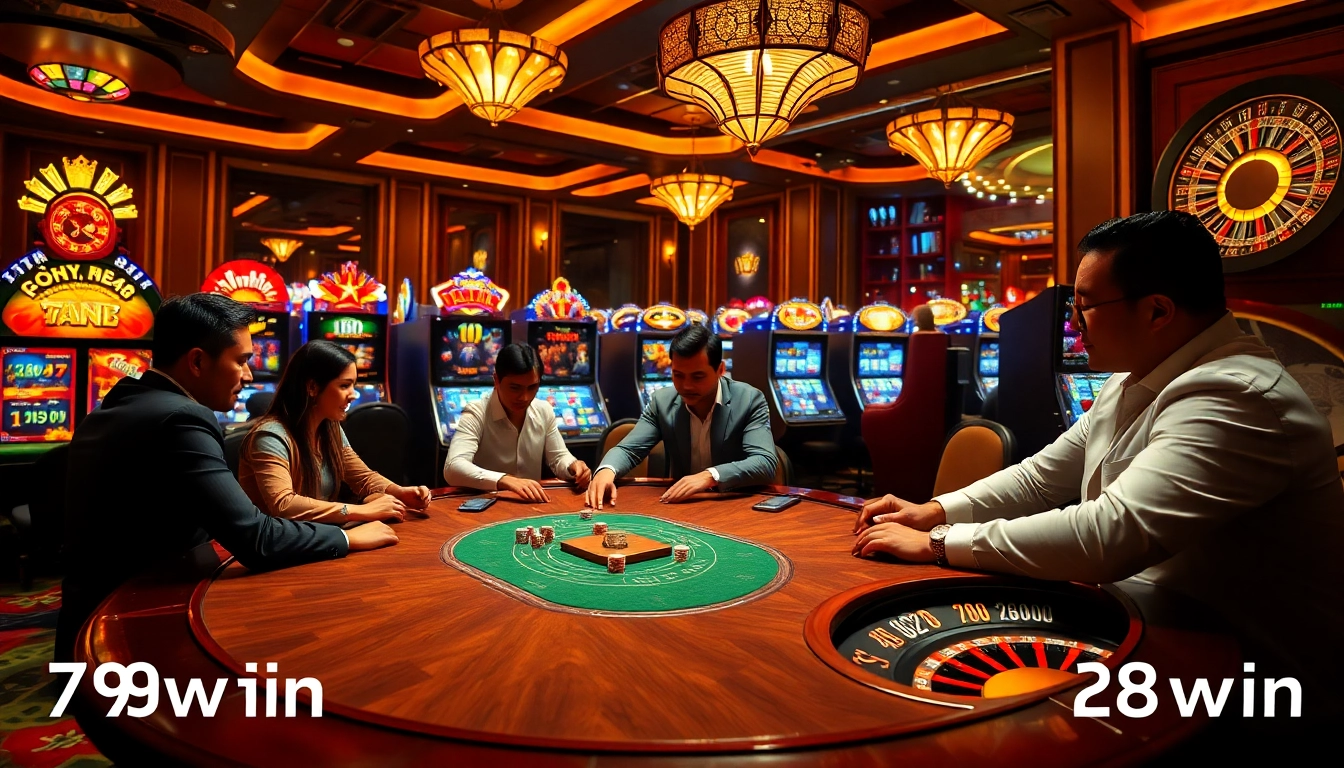 Experience high-stakes action with Nhà Cái 789win at a vibrant casino table.
