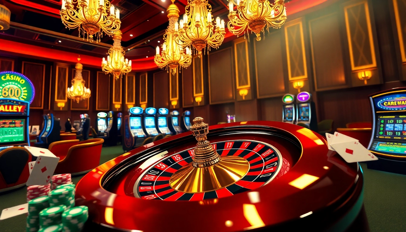 Players experiencing the excitement of a casino atmosphere featuring link 888P and vibrant gaming elements.