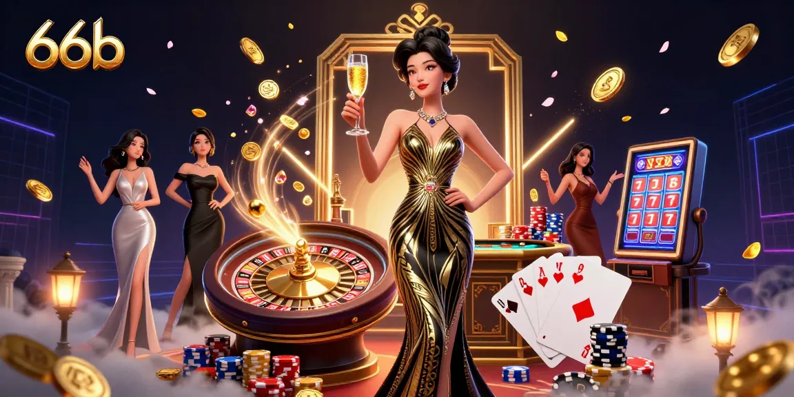 Experience exhilarating gameplay at 66b with a glamorous casino scene full of winning elements.