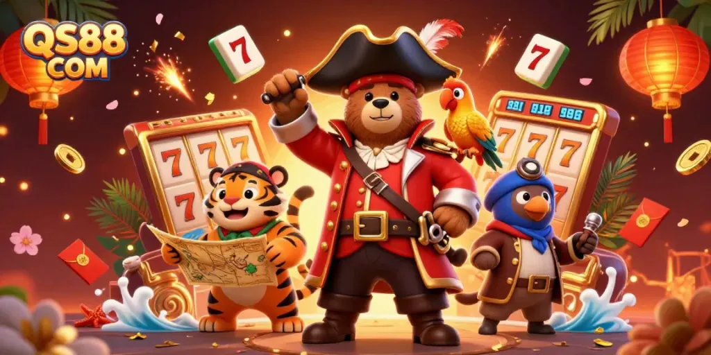 Experience exciting gameplay with QS88 COM featuring vibrant casino elements and engaging characters.