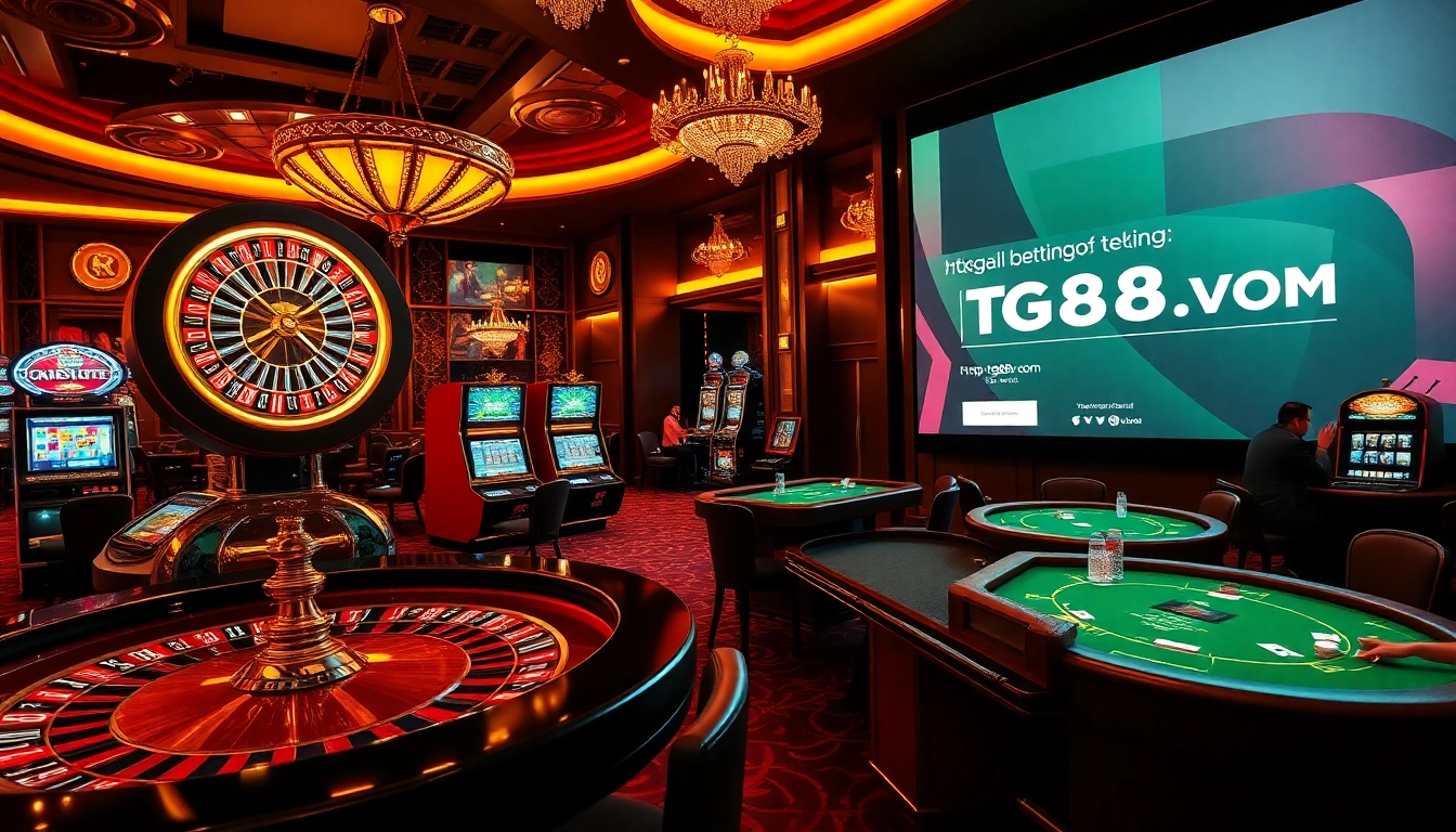 Experience thrilling gaming adventures at https://tg88v.com/ with poker tables and roulette wheels.