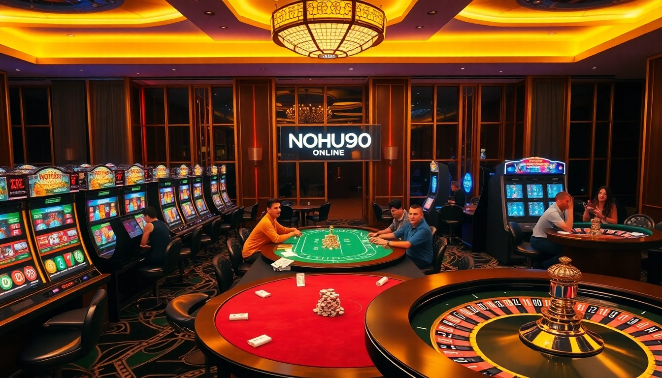 Experience the thrill of gaming at NOHU90's vibrant casino, featuring exciting slots and poker.