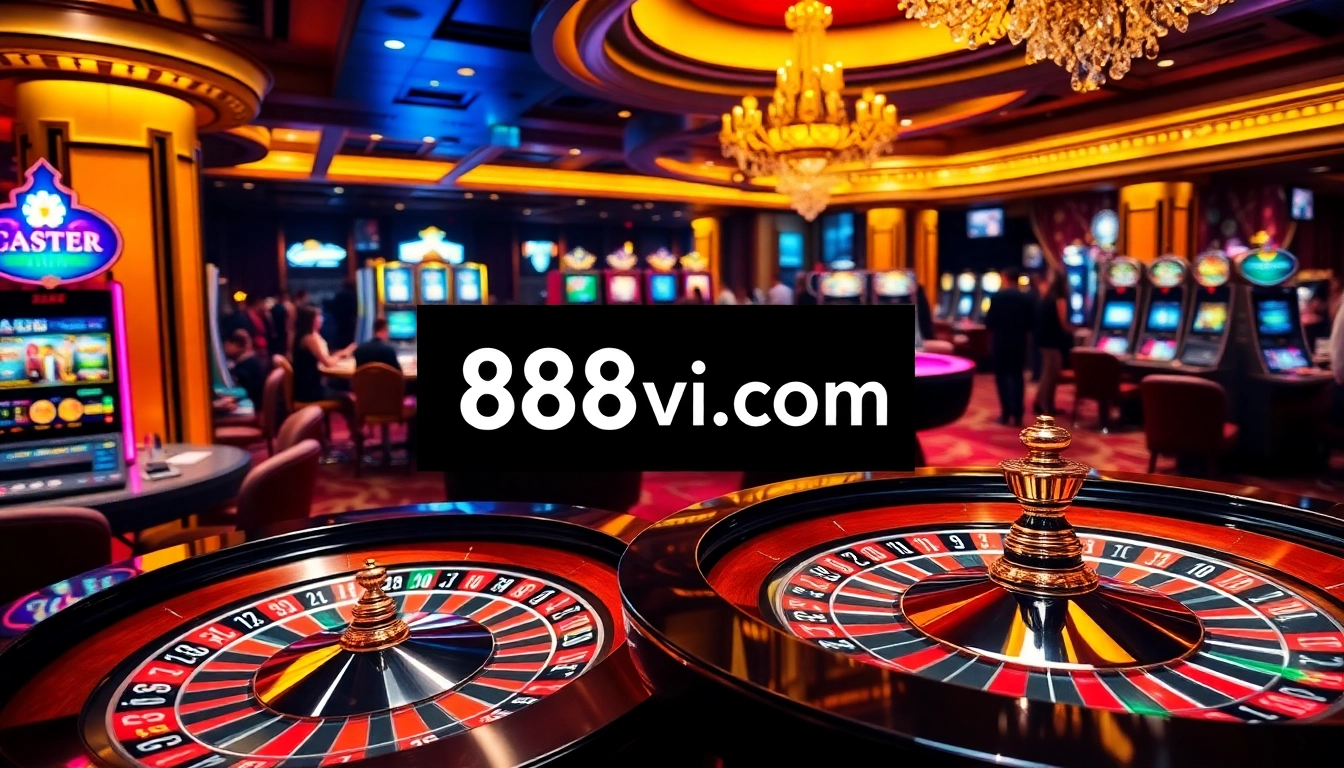 Play exciting games at 888vi com with vibrant casino tables and thrilling betting activities.