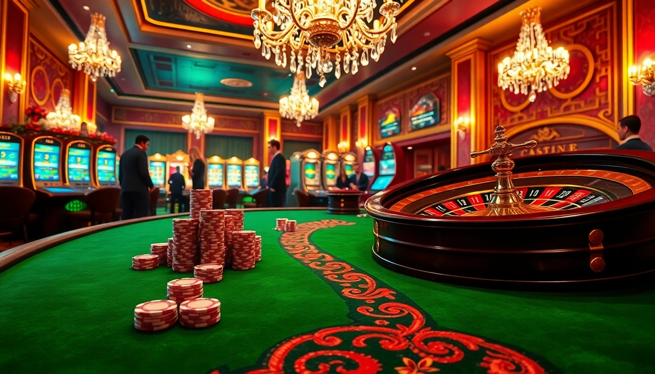 Experience the thrilling atmosphere of 789p online casino with vibrant tables and exciting games.